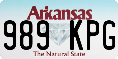 AR license plate 989KPG