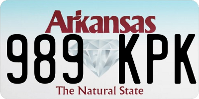 AR license plate 989KPK