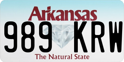 AR license plate 989KRW