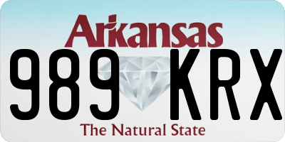 AR license plate 989KRX