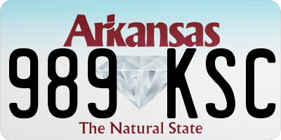 AR license plate 989KSC