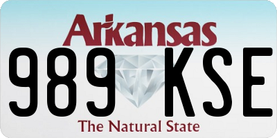 AR license plate 989KSE