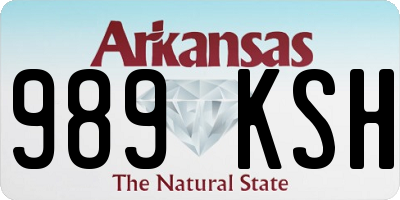 AR license plate 989KSH