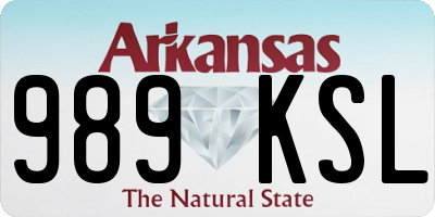 AR license plate 989KSL