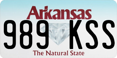 AR license plate 989KSS
