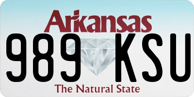 AR license plate 989KSU