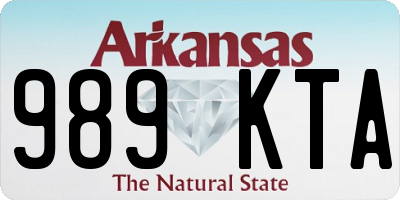 AR license plate 989KTA