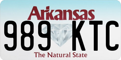 AR license plate 989KTC
