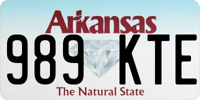 AR license plate 989KTE