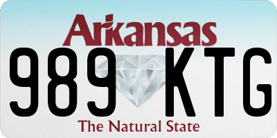 AR license plate 989KTG