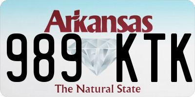 AR license plate 989KTK