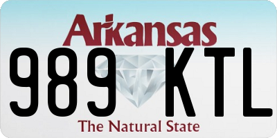 AR license plate 989KTL