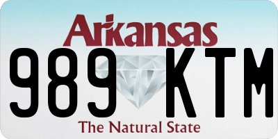 AR license plate 989KTM