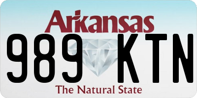 AR license plate 989KTN
