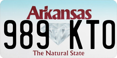 AR license plate 989KTO