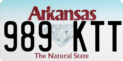 AR license plate 989KTT
