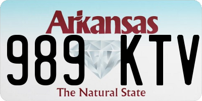 AR license plate 989KTV