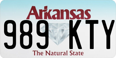 AR license plate 989KTY
