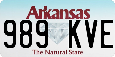 AR license plate 989KVE