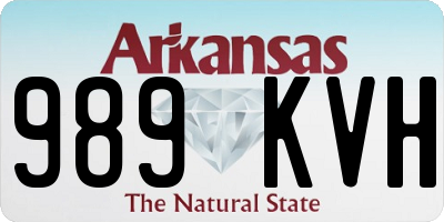 AR license plate 989KVH