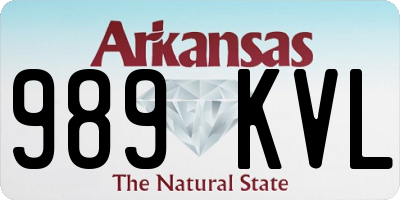 AR license plate 989KVL