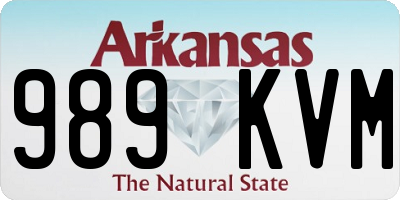 AR license plate 989KVM