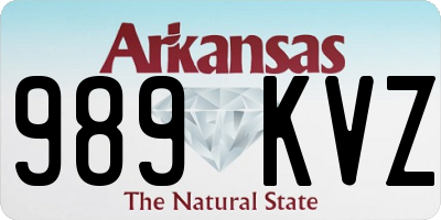 AR license plate 989KVZ