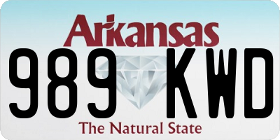 AR license plate 989KWD