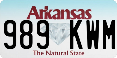 AR license plate 989KWM