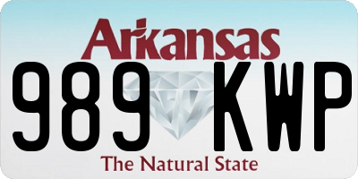 AR license plate 989KWP