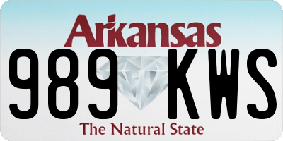 AR license plate 989KWS