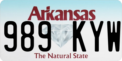 AR license plate 989KYW
