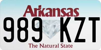 AR license plate 989KZT