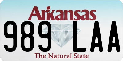 AR license plate 989LAA