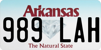 AR license plate 989LAH