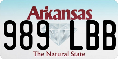 AR license plate 989LBB
