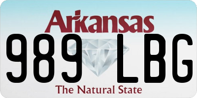 AR license plate 989LBG