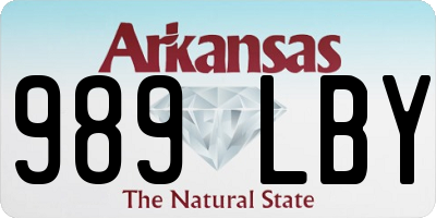 AR license plate 989LBY