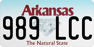 AR license plate 989LCC