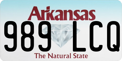 AR license plate 989LCQ