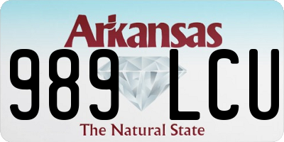 AR license plate 989LCU