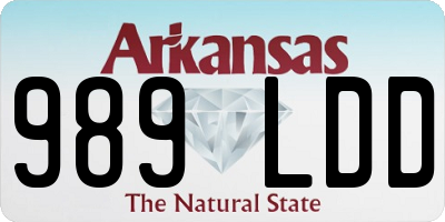 AR license plate 989LDD