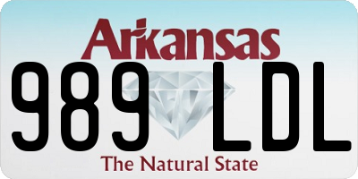 AR license plate 989LDL