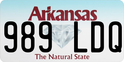 AR license plate 989LDQ