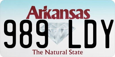 AR license plate 989LDY
