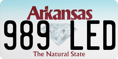 AR license plate 989LED