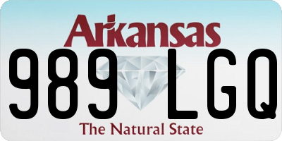 AR license plate 989LGQ
