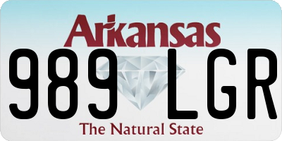 AR license plate 989LGR