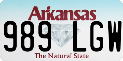 AR license plate 989LGW