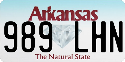 AR license plate 989LHN